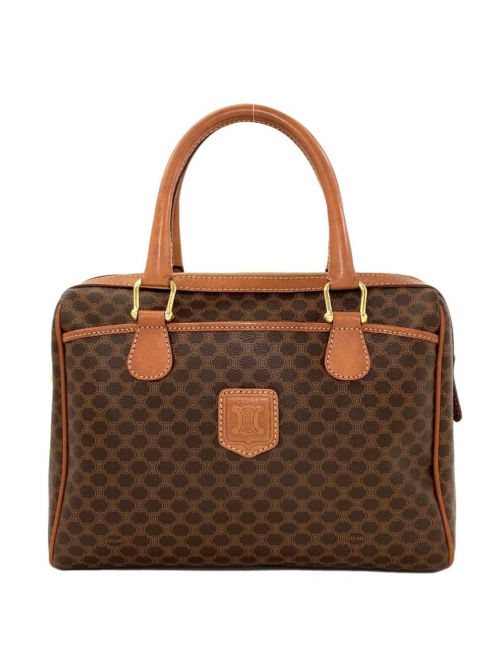 Celine Macadam Handbag Brown